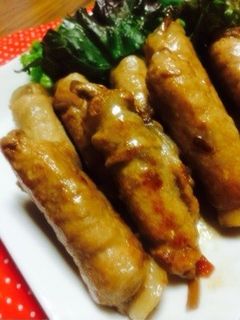 ✳︎リメイク✳︎金平ごぼうの肉巻き-レシピのメイン写真