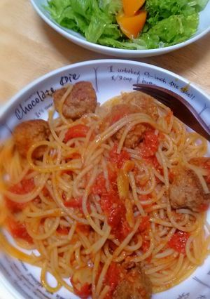 ミートボールスパゲッティ-レシピのメイン写真