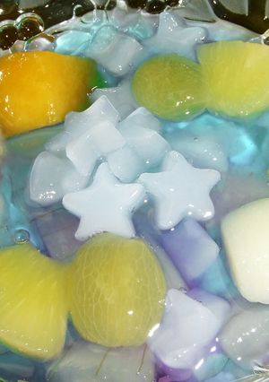 ブルーハワイ☆フルーツゼリー-レシピのメイン写真