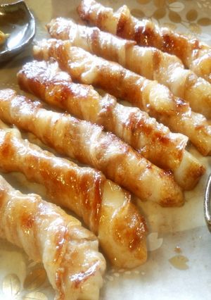簡単・美味！お餅の豚バラ巻-レシピのメイン写真