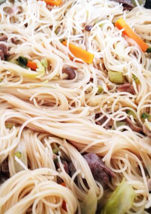 下ゆで不要！煮込んで焼きビーフン-レシピのメイン写真