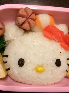 簡単☆キティ キャラ弁-レシピのメイン写真