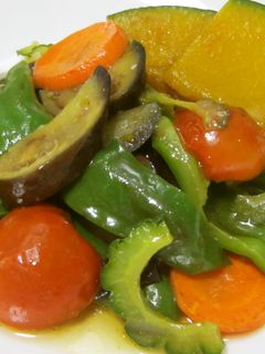 夏野菜のカラフル煮びたし☆-レシピのメイン写真