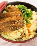 手軽＆栄養満点！さんま蒲焼チーズ豆腐丼