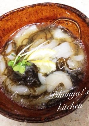 暑い日に☆即席イカのもずく酢-レシピのメイン写真