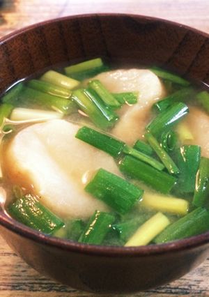 葱と麩の味噌汁-レシピのメイン写真