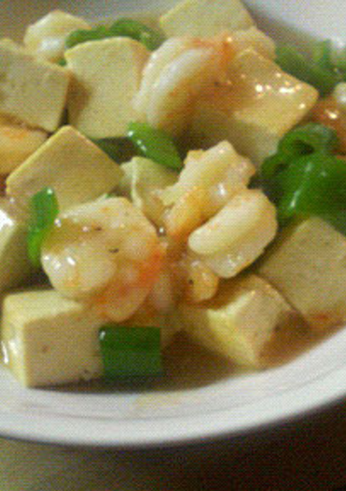海老と木綿豆腐の炒め物-レシピのメイン写真