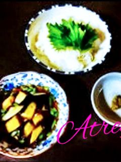 ナスそうめん〜柚子胡椒の薬味〜-レシピのメイン写真