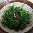 人参の葉っぱの胡麻和え