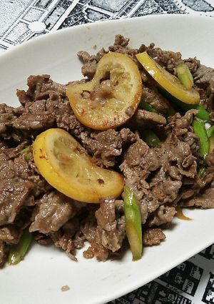 塩レモンでお手軽牛肉炒め-レシピのメイン写真