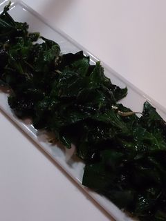 モロヘイヤと韓国海苔のポン酢あえ-レシピのメイン写真