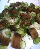 さんまのかば焼きＤＥ夏野菜のちらし寿司