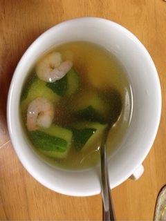 胡瓜とエビの冷製スープ-レシピのメイン写真
