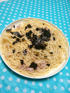 ツナ海苔パスタ-レシピのメイン写真