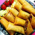 リメイク(^^)節約→麻婆茄子春巻き
