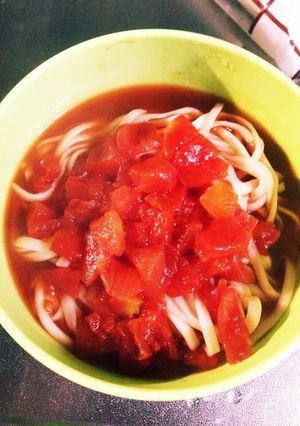 トマトスープうどん-レシピのメイン写真