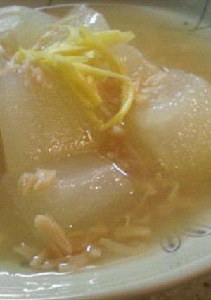冬瓜とホタテ缶で作る　冷やし葛餡掛け煮-レシピのメイン写真