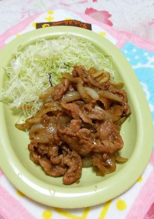 簡単！甘辛味噌だれ豚しょうが焼き-レシピのメイン写真