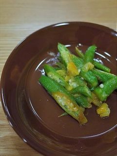 オクラの塩レモン炒め-レシピのメイン写真