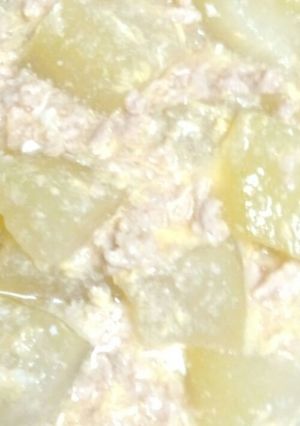 冬瓜と鶏挽肉と卵の餡掛け☆-レシピのメイン写真