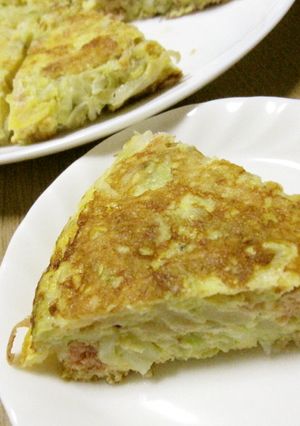 ◆鮭とキャベツのスパニッシュオムレツ◆-レシピのメイン写真