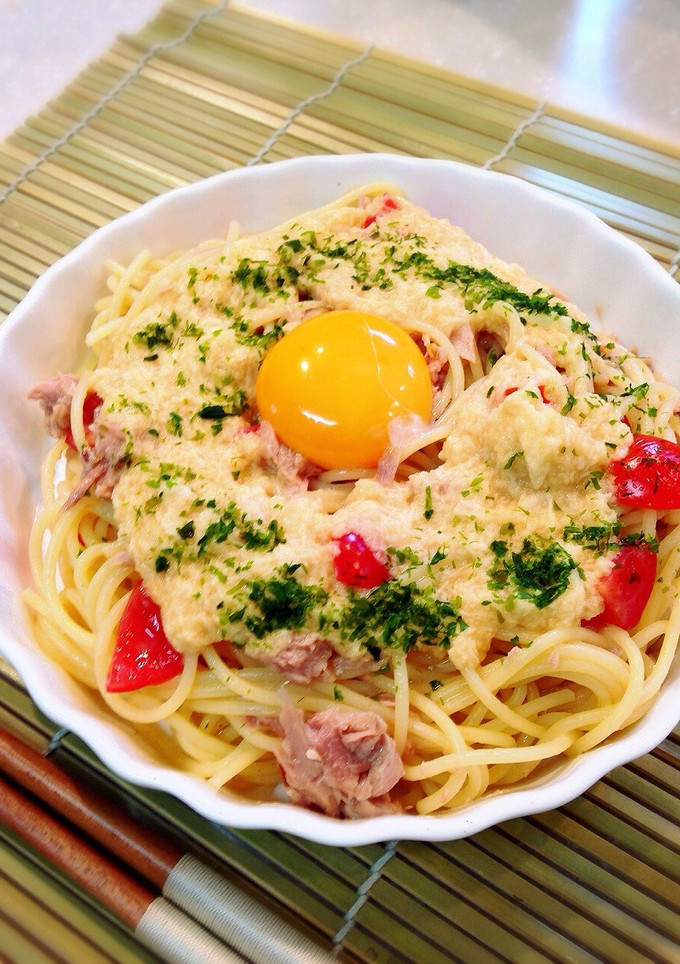 ツナとトマトのとろとろ冷製パスタ-レシピのメイン写真