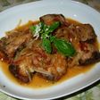 揚げかつおのドライトマト煮