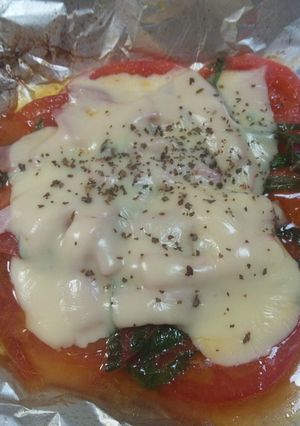 簡単トマトのピザ風-レシピのメイン写真