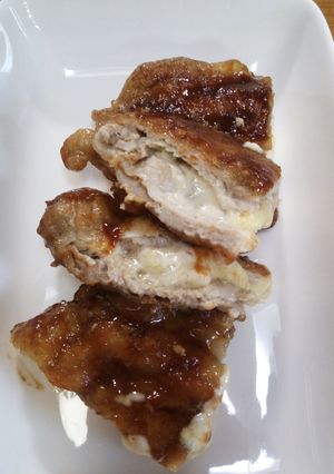 チーズを挟んだ薄切り豚ロース焼き♪-レシピのメイン写真