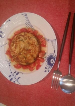ズッキーニのフリッタータ トマトソース-レシピのメイン写真