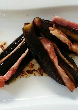 簡単！ なすの揚げ焼きベーコン挟み-レシピのメイン写真