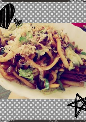 バテバテ夏の簡単味付け簡単焼きうどん！-レシピのメイン写真