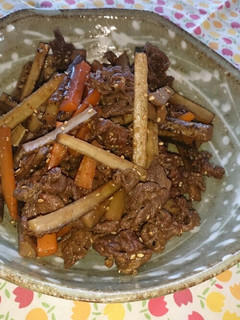 牛肉入りごちそうきんぴらごぼう-レシピのメイン写真