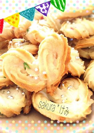 30分！ハートの絞り出しクッキー♡-レシピのメイン写真