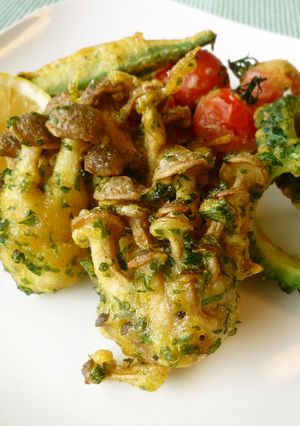 博多ぶなしめじと夏野菜のカレーフリット-レシピのメイン写真