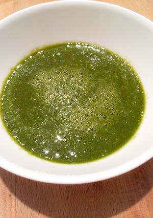 ミニトマトのグリーンスープ-レシピのメイン写真