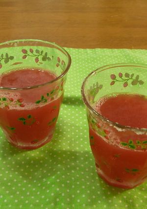 夏の脱水予防にスイカジュース♪-レシピのメイン写真
