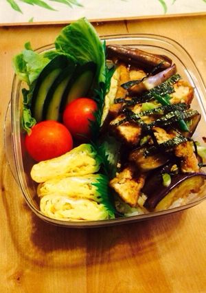 厚揚げと茄子の甘辛丼-レシピのメイン写真