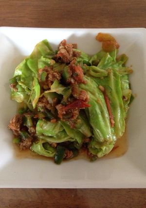 牛ミンチとトマトの野菜炒め-レシピのメイン写真