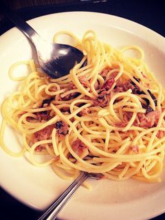 時短!簡単!ツナと梅しそのパスタ-レシピのメイン写真