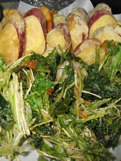 水菜と三つ葉とえびのかき揚げ-レシピのメイン写真