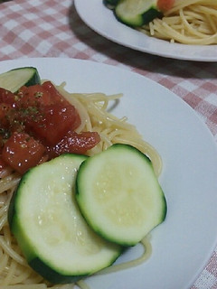 ズッキーニとトマトの冷製パスタ-レシピのメイン写真
