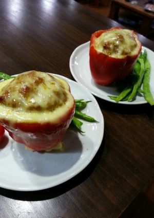 ジュワ～♡パプリカ肉詰め-レシピのメイン写真