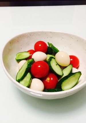 トマト きゅうり うずらの浅漬け-レシピのメイン写真