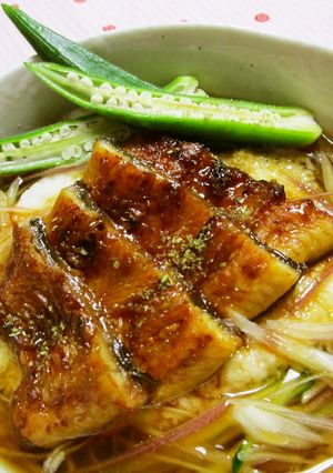土用丑の日　爽やかたっぷり薬味で鰻素麺-レシピのメイン写真