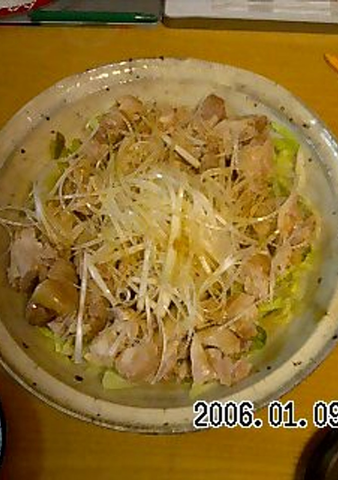♪レンジで簡単♪熱々ごま油で中華風蒸し鶏-レシピのメイン写真