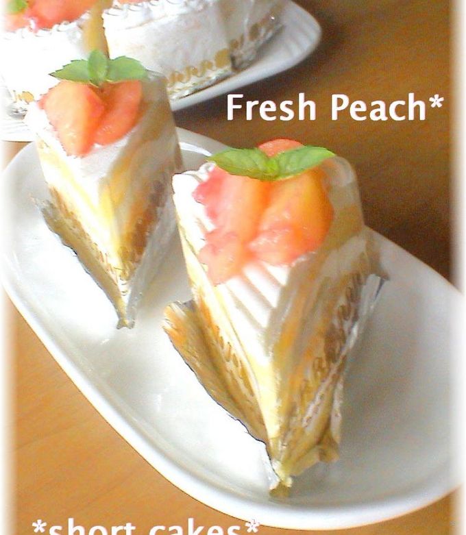 ☆夏限定!桃のショートケーキ☆-レシピのメイン写真
