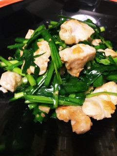 鶏むね肉とニラの塩レモンガーリック-レシピのメイン写真