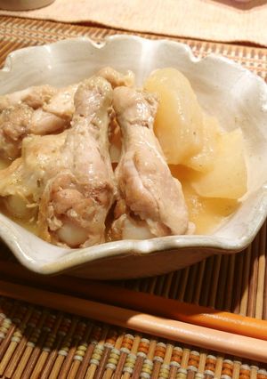 圧力鍋で時短!鶏手羽元と大根のコンソメ煮-レシピのメイン写真