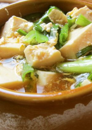 豆腐とニラのこくうまスープ♪-レシピのメイン写真